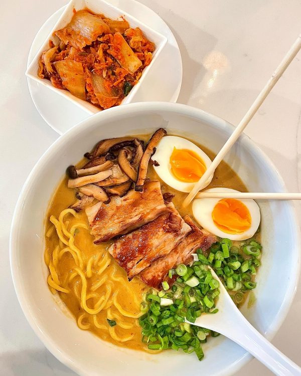 Spicy Tan Tan Ramen with a side of our housemade Kimchi