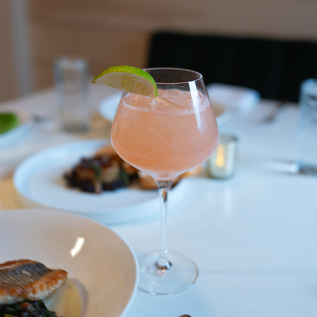 G4 Blanco, pamplemousse liqueur, fresh grapefruit, fresh lime, sea salt. The Pamplemousse is bright, a little tart, and exactly what you want in your hand on a Hamptons night.